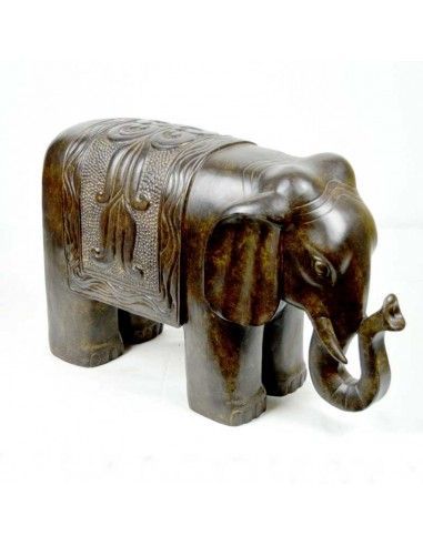 ELEFANTE DE PIE MARRON