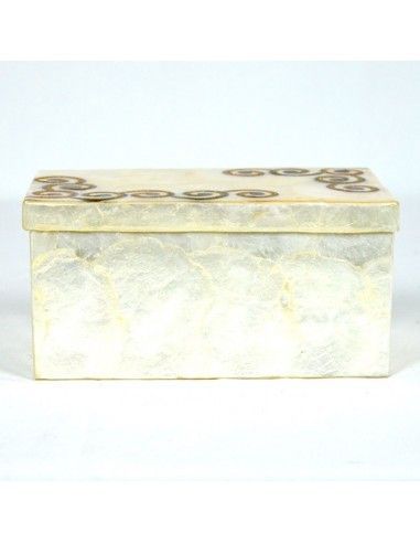 CAJA DE NACAR CON FORMAS ESPIRALES