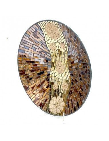 CENTRO DE MESA REDONDO DE MOSAICO