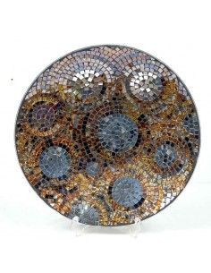 CENTRO DE MESA REDONDO DE MOSAICO