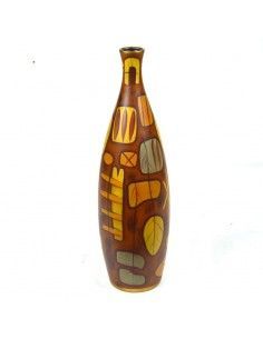 FLORERO MODERNO MARRON