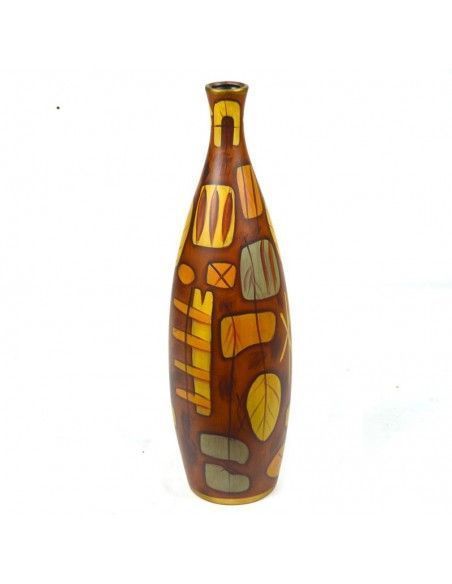 FLORERO MODERNO MARRON