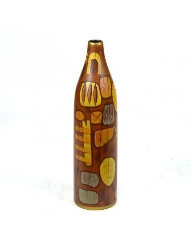 FLORERO MODERNO MARRON