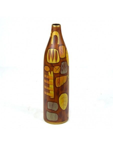 FLORERO MODERNO MARRON