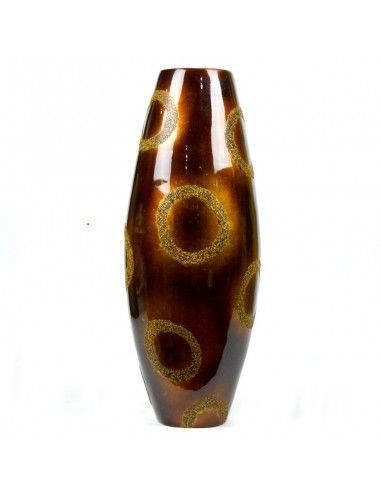 JARRON MARRON Y DORADO