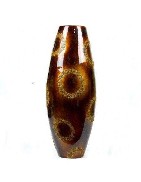 JARRON MARRON Y DORADO