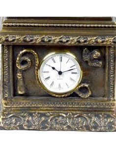 RELOJ DE SOBREMESA CON FIGURA ORO VIEJO 2