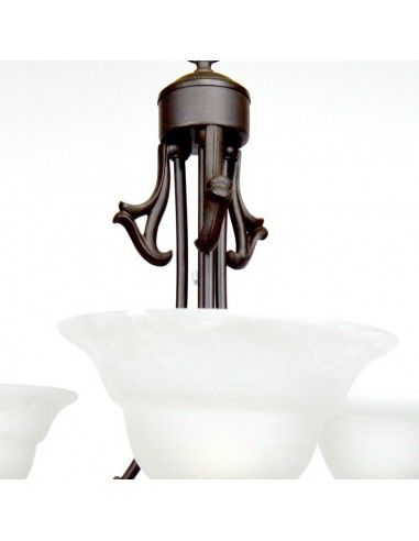 LAMPARA DE TECHO DE TRES RUSTICA