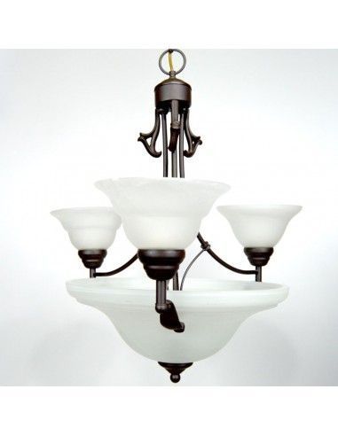 LAMPARA DE TECHO DE TRES RUSTICA