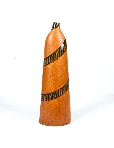 FLORERO MODERNO MARRON