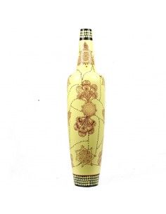 JARRON BEIGE DE FLORES 2