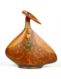 JARRON DE MADERA MARRON 2
