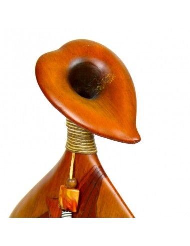 JARRON DE MADERA MARRON