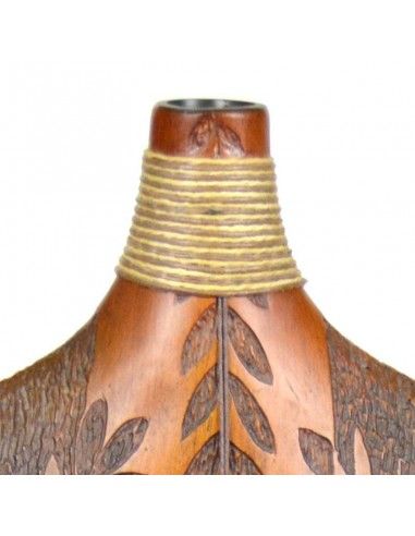 JARRON DE MADERA MARRON