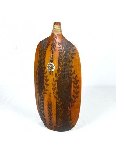 JARRON DE MADERA MARRON