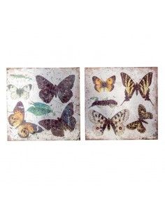 PAREJA DE CUADROS DE MARIPOSAS