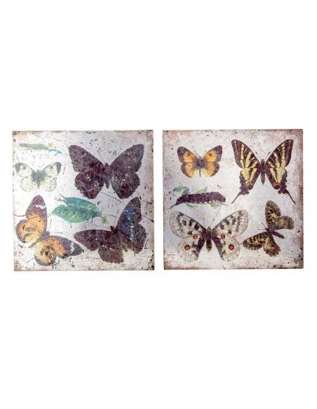PAREJA DE CUADROS DE MARIPOSAS