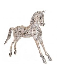FIGURA DE CABALLO DE MADERA