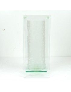 JARRON BLANCO DE CRISTAL