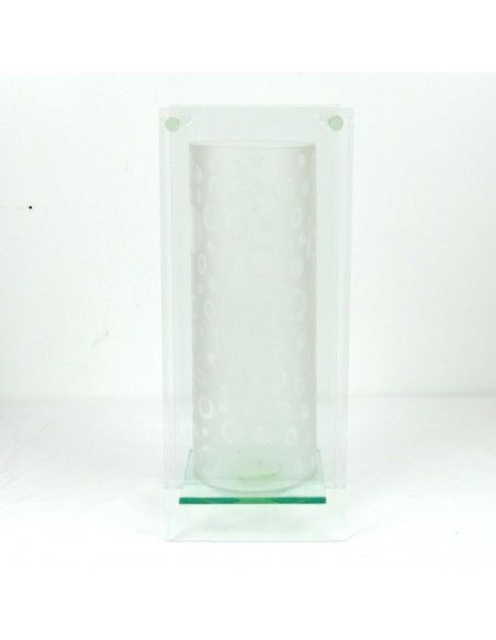 JARRON BLANCO DE CRISTAL