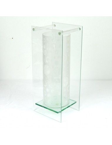 JARRON BLANCO DE CRISTAL