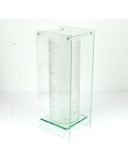 JARRON BLANCO DE CRISTAL
