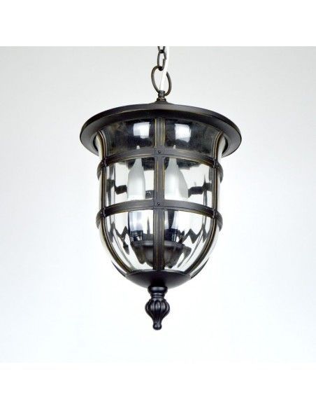 COLGANTE DE TECHO EXTERIOR NEGRO-ORO