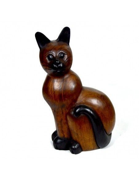 FIGURA GATO DE MADERA
