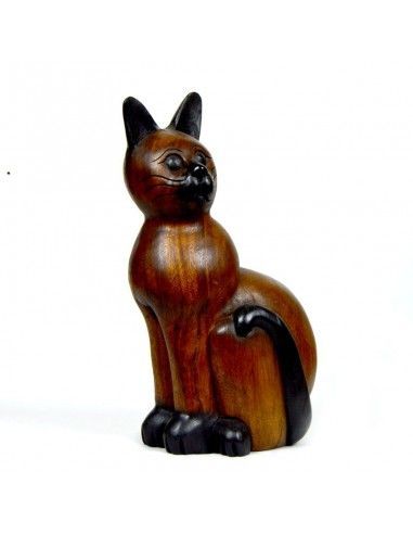 FIGURA GATO DE MADERA