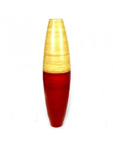 JARRON DE PIE ROJO - BEIGE
