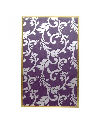CUADRO APAISADO DE FLORES EN RELIEVE