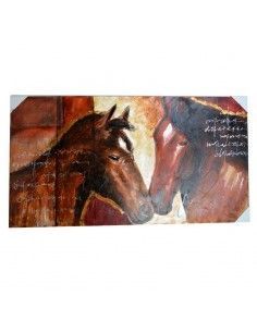 CUADRO APAISADO CON IMAGEN DE CABALLOS