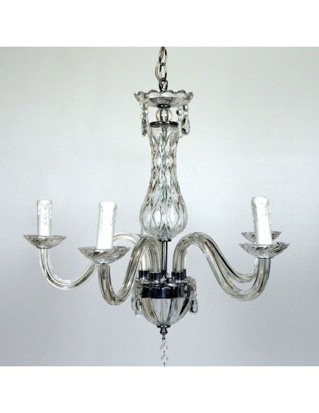 LAMPARA DE TECHO DE CRISTAL TALLADA