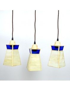 LAMPARA DE TECHO TIFFANY CREMA 2