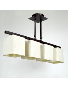 LAMPARA DE TECHO COLOR WENGUE 2