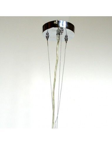 COLGANTE CRISTAL TRIPLEX RAYAS BLANCO Y NEGRO