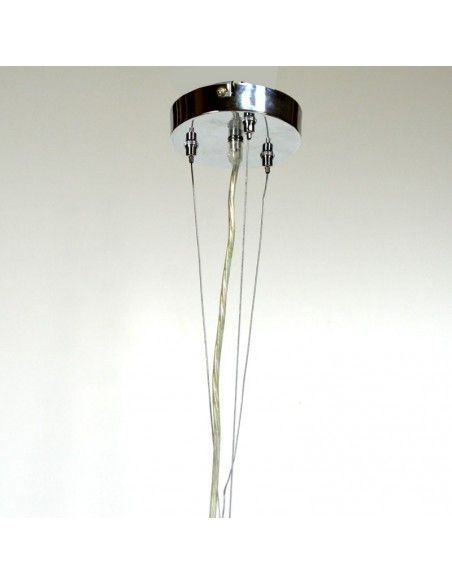 COLGANTE CRISTAL TRIPLEX RAYAS BLANCO Y NEGRO