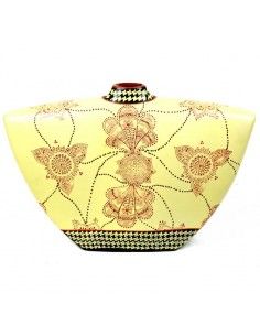 JARRON BEIGE DE FLORES 2