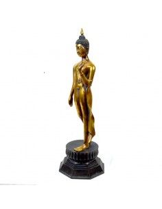 FIGURA DE BUDA DIOSA COLOR ORO VIEJO 2