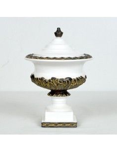 TIBOR DE CERAMICA BLANCO