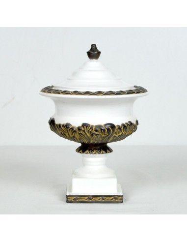 TIBOR DE CERAMICA BLANCO