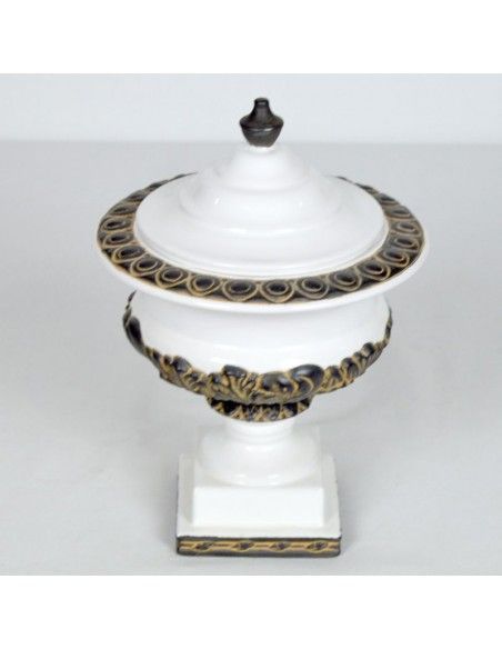 TIBOR DE CERAMICA BLANCO