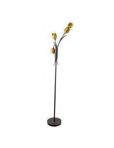 LAMPARA DE PIE TULIPA TULIPAN AMBAR