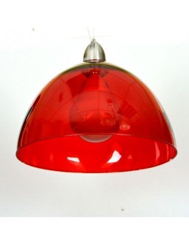 COLGANTE VIDRIO ROJO