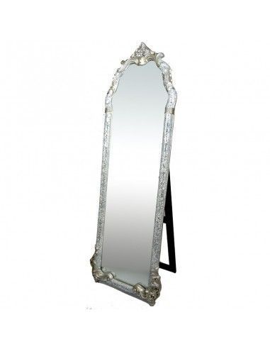 ESPEJO VESTIDOR PLATA CON MOSAICO