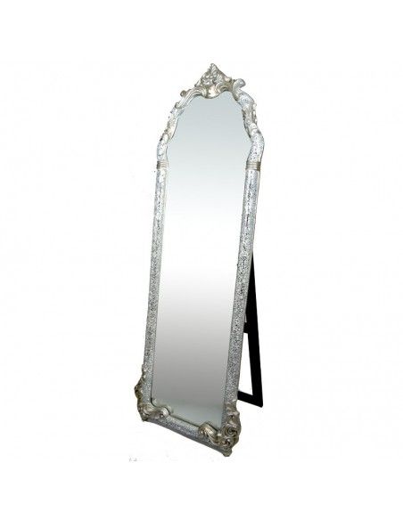 ESPEJO VESTIDOR PLATA CON MOSAICO