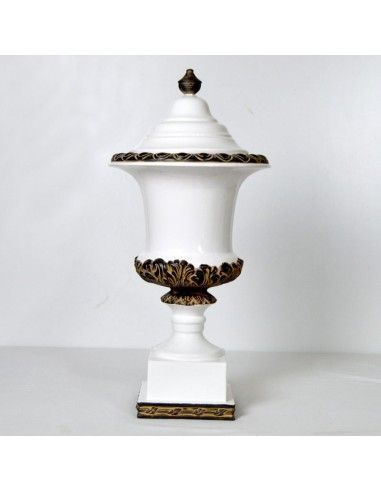 TIBOR DE CERAMICA BLANCO