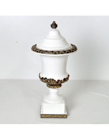 TIBOR DE CERAMICA BLANCO