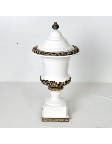 TIBOR DE CERAMICA BLANCO