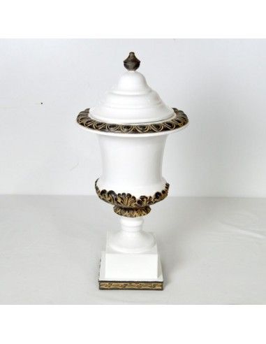TIBOR DE CERAMICA BLANCO